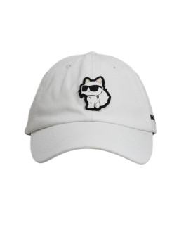 Czapka z daszkiem karl lagerfeld paris choupette strapback biała - l5wh7944 wht 2