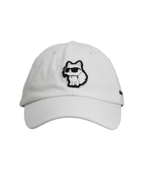 Czapka z daszkiem karl lagerfeld paris choupette strapback biała - l5wh7944 wht