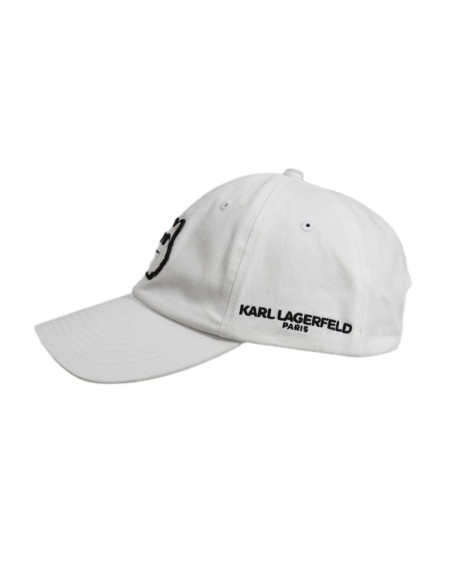 Czapka z daszkiem karl lagerfeld paris choupette strapback biała - l5wh7944 wht