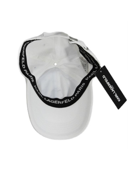 Czapka z daszkiem karl lagerfeld paris choupette strapback biała - l5wh7944 wht