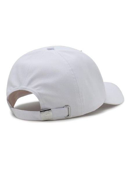 Czapka z daszkiem karl lagerfeld charms pins strapback biała - l4wh7608