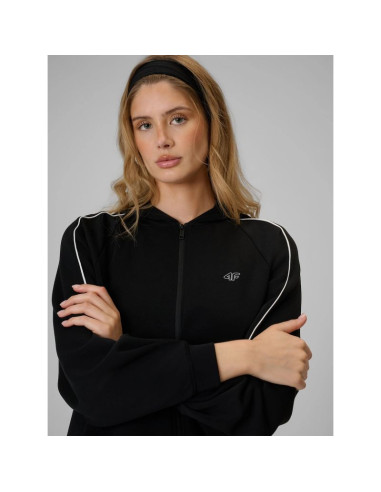 Bluza dresowa regular z kapturem damska 4f 4frss26tswsf2990-20s