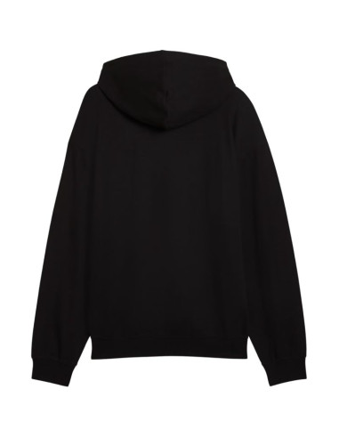 Bluza męska puma ess elevated relaxed hoodie czarna 692019 01