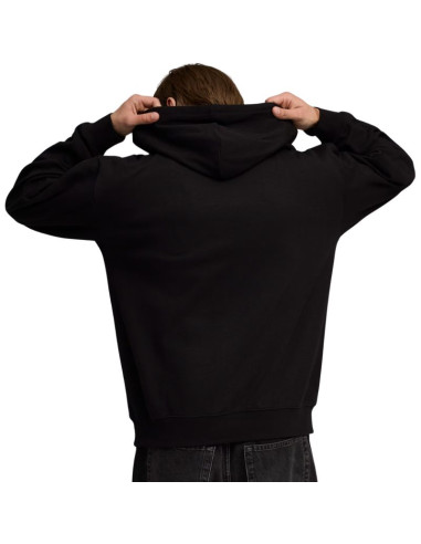 Bluza męska puma ess elevated relaxed hoodie czarna 692019 01