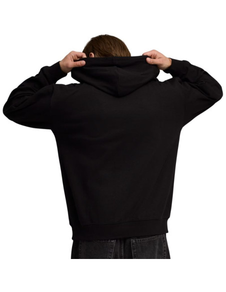 Bluza męska puma ess elevated relaxed hoodie czarna 692019 01
