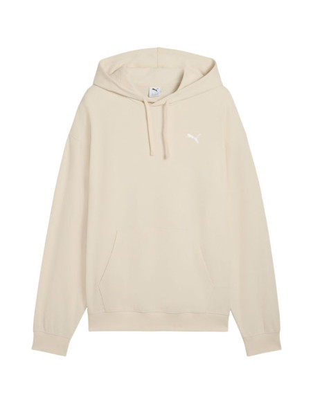 Bluza męska puma ess elevated relaxed hoodie beżowa 692019 87