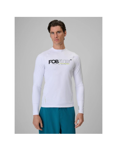 Longsleeve do pływania i sportów wodnych z filtrem upf50+ męski 4f 4frss26tfwlm004-10s