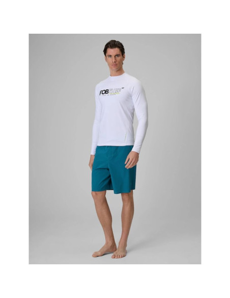 Longsleeve do pływania i sportów wodnych z filtrem upf50+ męski 4f 4frss26tfwlm004-10s