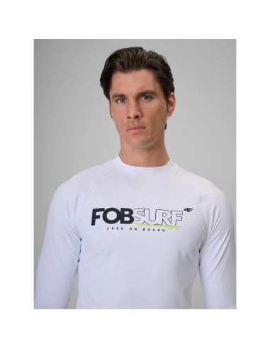 Longsleeve do pływania i sportów wodnych z filtrem upf50+ męski 4f 4frss26tfwlm004-10s