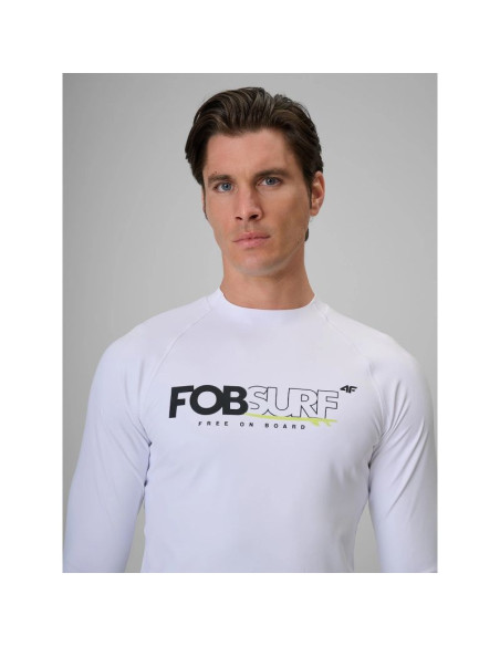 Longsleeve do pływania i sportów wodnych z filtrem upf50+ męski 4f 4frss26tfwlm004-10s