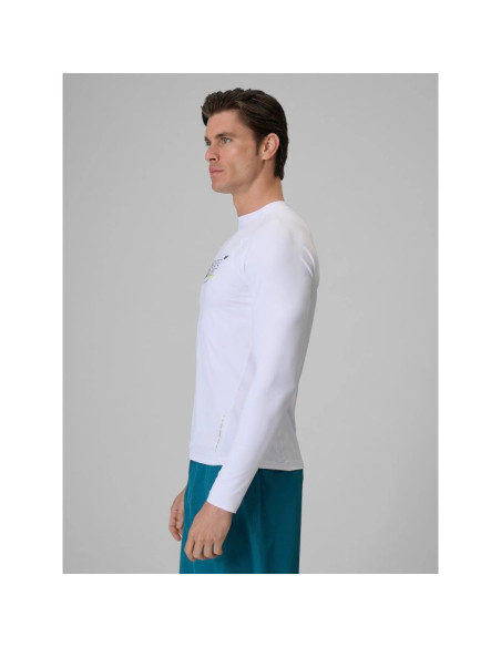 Longsleeve do pływania i sportów wodnych z filtrem upf50+ męski 4f 4frss26tfwlm004-10s