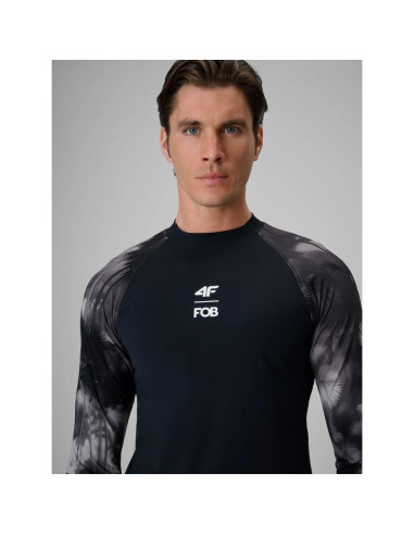 Longsleeve do pływania i sportów wodnych z filtrem upf50+ męski 4f 4frss26tfwlm004-20s