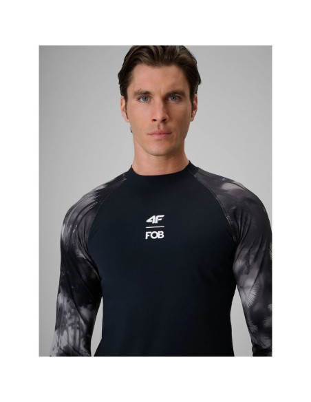 Longsleeve do pływania i sportów wodnych z filtrem upf50+ męski 4f 4frss26tfwlm004-20s