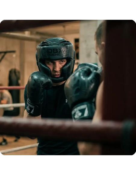 Kask bokserski sparingowy "black dragon" | dbx bushido