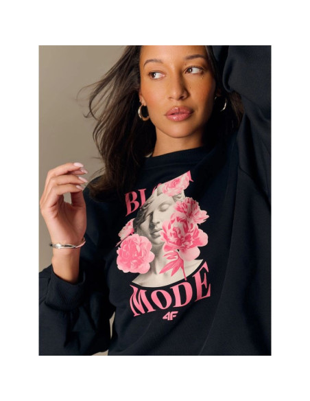Bluza dresowa loose bez kaptura damska 4f 4frss26tswsf2972-20s