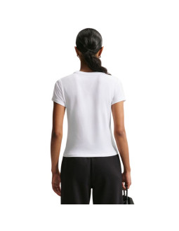 Koszulka damska nike sportswear chill knit biała fv5508 100 2