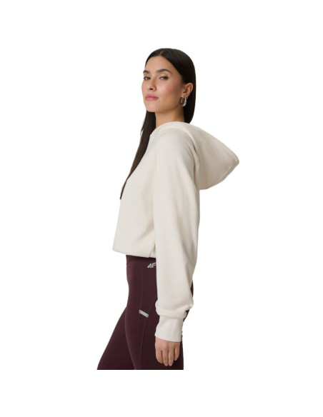 Bluza damska 4f f2175 kremowa 4fwss26tswsf2175 12s