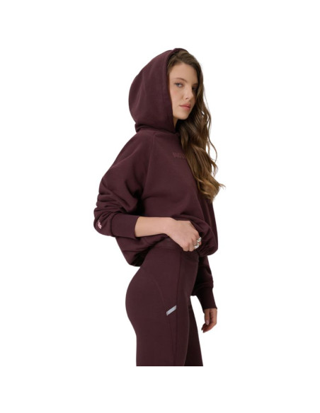 Bluza damska 4f f2175 ciemnorązowa 4fwss26tswsf2175 80s