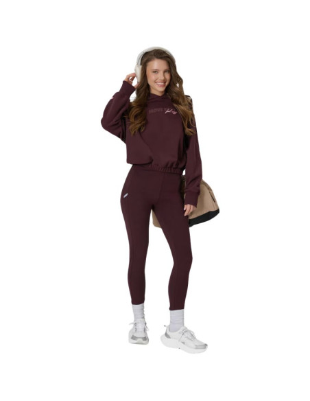 Bluza damska 4f f2175 ciemnorązowa 4fwss26tswsf2175 80s