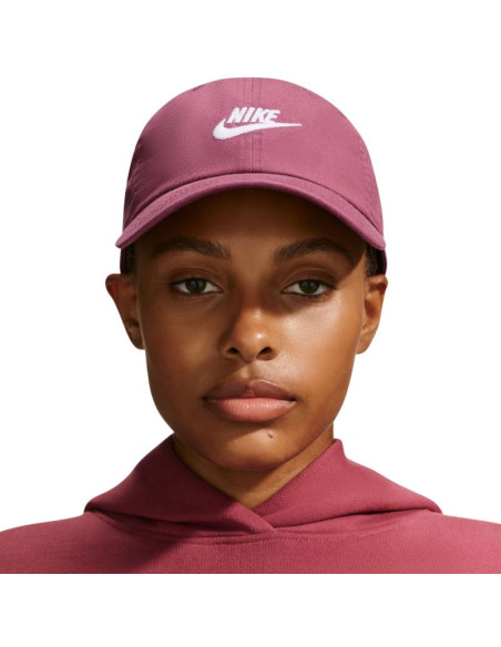 Czapka z daszkiem nike club różowo-biała fb5368 654
