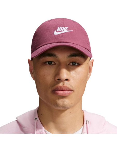 Czapka z daszkiem nike club różowo-biała fb5368 654