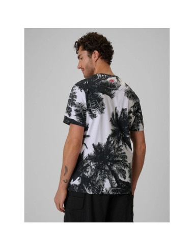 T-shirt regular z nadrukiem męski 4f 4frss26ttshm4302-20a