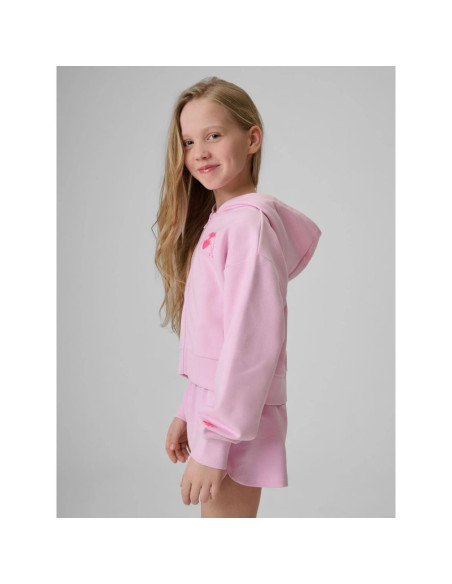 Bluza dresowa loose z kapturem dziewczęca 4f 4fjrss26tswsf2936-56s