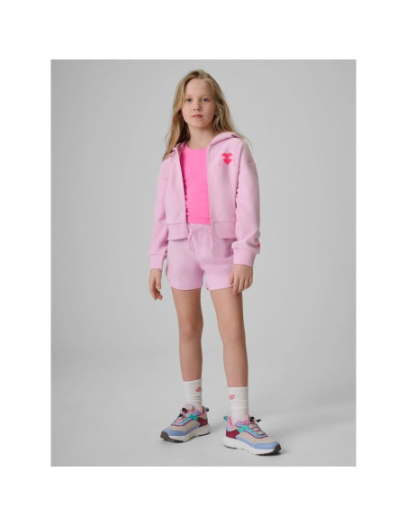 Bluza dresowa loose z kapturem dziewczęca 4f 4fjrss26tswsf2936-56s