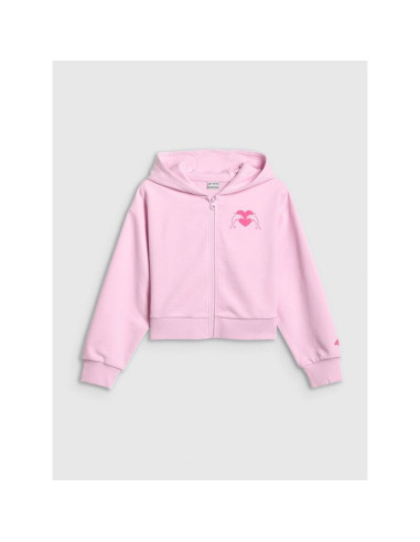 Bluza dresowa loose z kapturem dziewczęca 4f 4fjrss26tswsf2936-56s