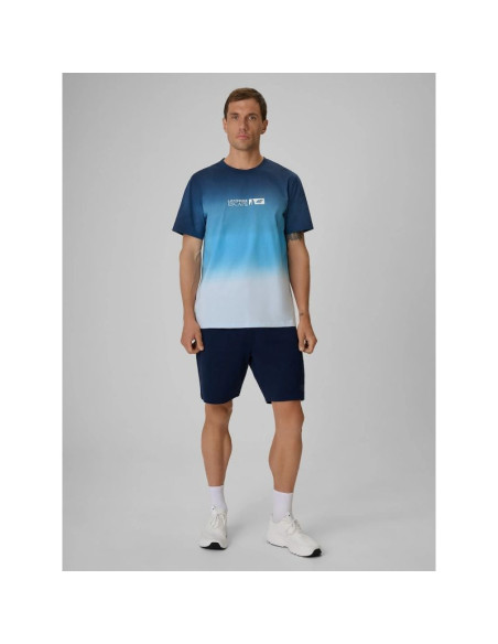 T-shirt regular z nadrukiem męski 4f 4frss26ttshm3995-31s
