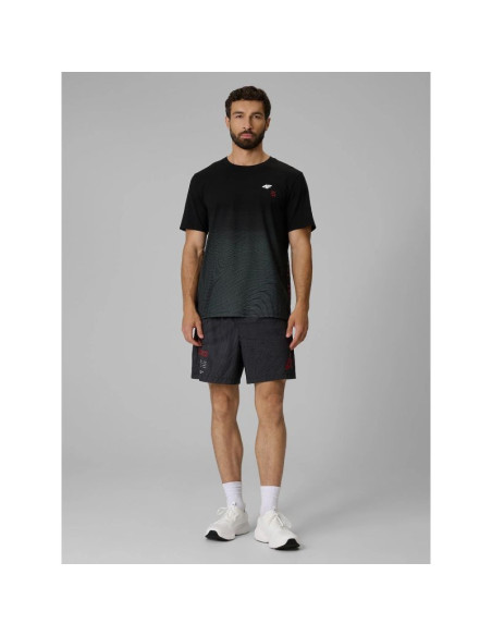 T-shirt regular z nadrukiem męski 4f 4frss26ttshm4040-20a