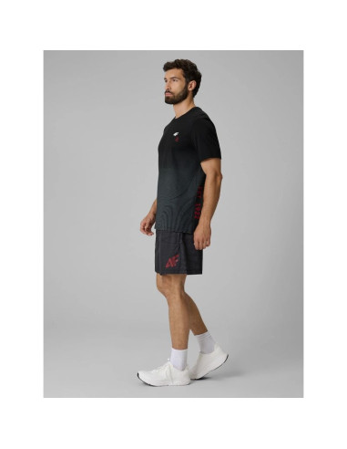 T-shirt regular z nadrukiem męski 4f 4frss26ttshm4040-20a