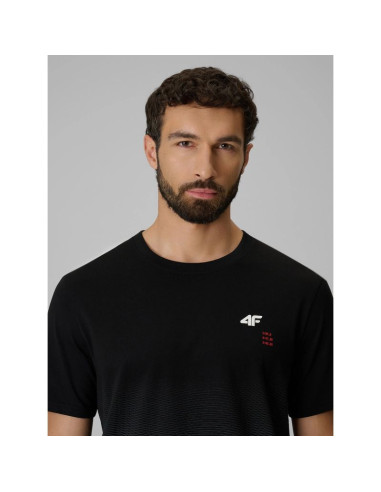 T-shirt regular z nadrukiem męski 4f 4frss26ttshm4040-20a