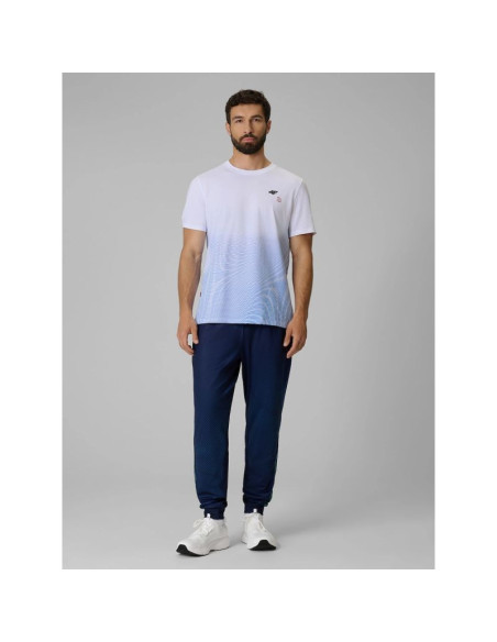 T-shirt regular z nadrukiem męski 4f 4frss26ttshm4040-33a