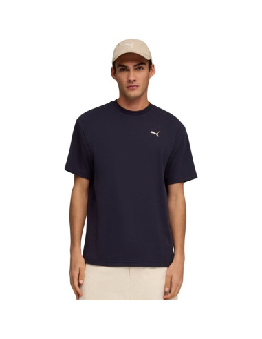 Koszulka męska puma ess elevated relaxed tee granatowa 692018 16
