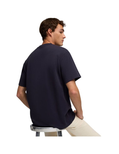 Koszulka męska puma ess elevated relaxed tee granatowa 692018 16