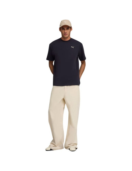 Koszulka męska puma ess elevated relaxed tee granatowa 692018 16