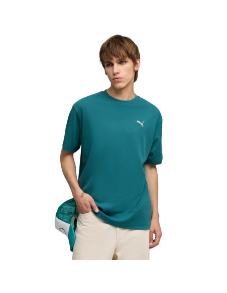 Koszulka męska puma ess elevated relaxed tee zielona 692018 41