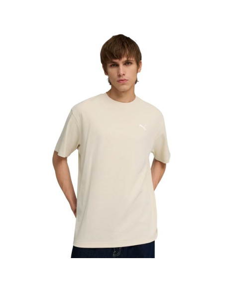 Koszulka męska puma ess elevated relaxed tee beżowa 692018 87
