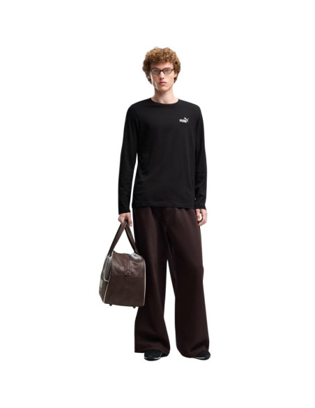 Koszulka męska puma ess no. 1 logo longsleeve tee czarna 682546 01