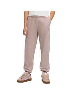 Spodnie dla dzieci puma ess sweatpants cl fl beżowe 684898 89