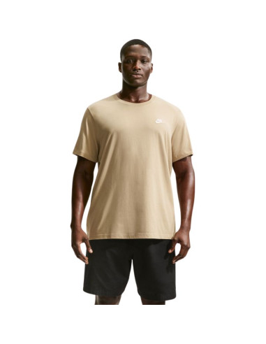 Koszulka męska nike club tee beżowa ar4997 297