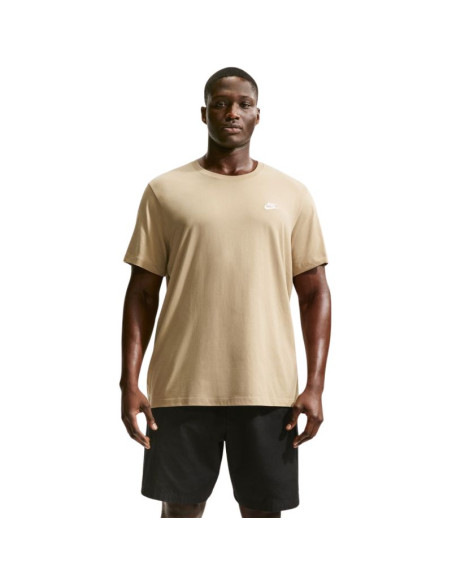 Koszulka męska nike club tee beżowa ar4997 297
