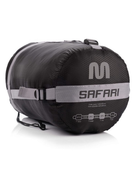 Śpiwór meteor safari r szary/czarny