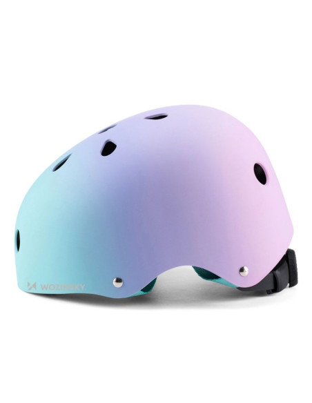 Kask rowerowy bmx/hulajnoga wozinsky 54-58 cm - gradient różowy