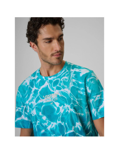 T-shirt relaxed z nadrukiem męski 4f 4frss26ttshm3998-47a