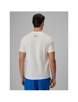 T-shirt regular z nadrukiem męski 4f 4frss26ttshm4291-11s 2
