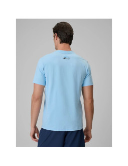 T-shirt regular z nadrukiem męski 4f 4frss26ttshm4291-34s 2