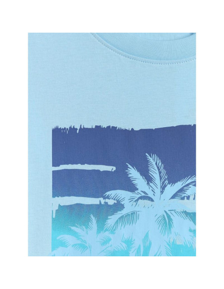 T-shirt regular z nadrukiem męski 4f 4frss26ttshm4291-34s