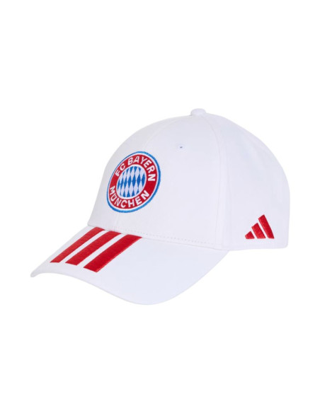Czapka z daszkiem dla dzieci adidas fc bayern monachium biała kt3396